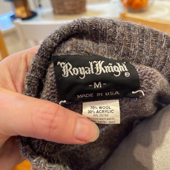 💜 5 for $25 or 3 for $18 Royal Knight brown striped wool blend grandpa s… - Picture 5 of 5